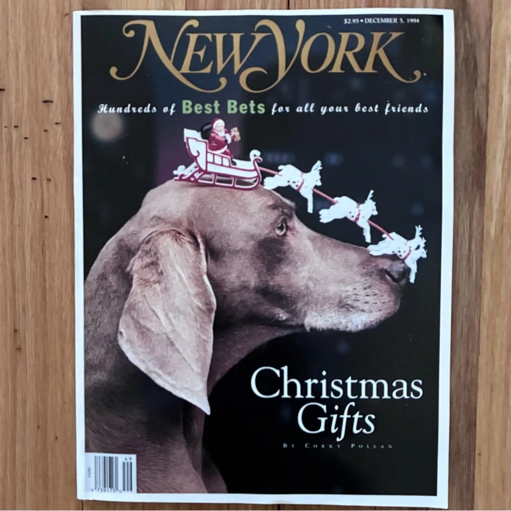 VERY RARE DKNY/ABSOLUT VODKA Gloves sealed inside New York Magazine December ‘94